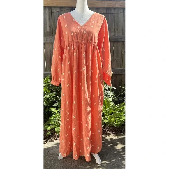 Bobo Choses | Dresses | Bobo Chooses Womens S Floral Puff Sleeve Long Maxi  Dress Gown Boho Peasant | Poshmark